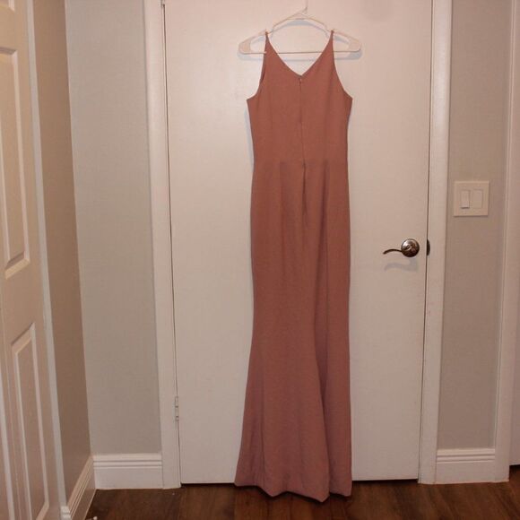 NEW Dress the Population Iris Gown blush  Party Maxi Dress Women's L ($198) - Picture 8 of 14